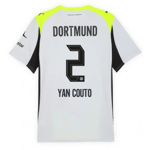 Lacne Muži Futbalové dres Borussia Dortmund Yan Couto #2 2025-26 Krátky Rukáv - Preč